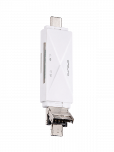 Орбита OT-PCR16 Белый картридер OTG (TF, SD, microUSB, Type-C)